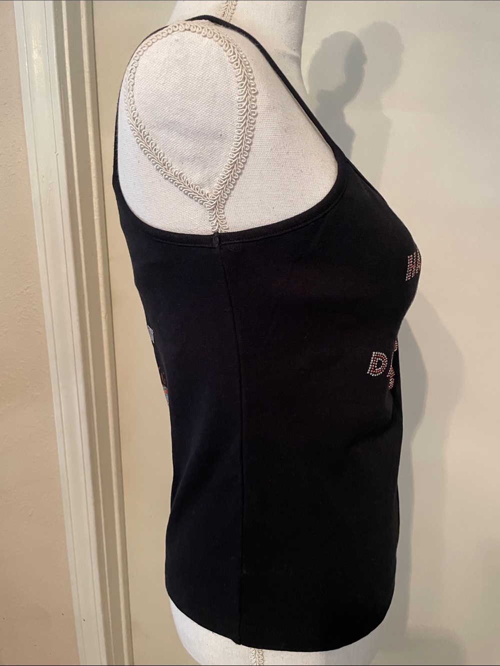 “Harley-Davidson” Black Rhinestone Logo Cami! - Picture 4 of 8